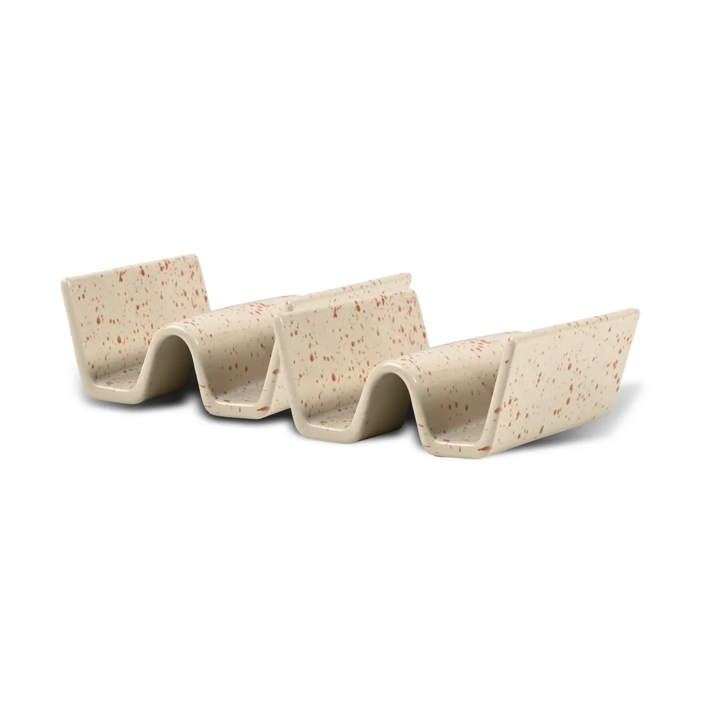 Sagaform Ditte Taco Halter 2er-Pack Beige-Weinrot