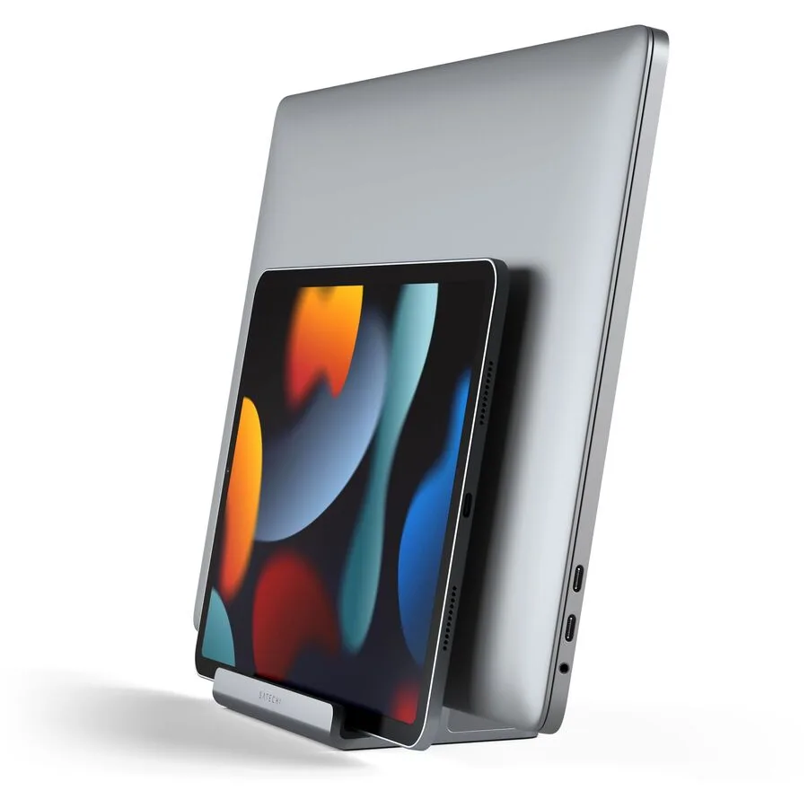 SATECHI Dual vertical Alu Laptop Stand - Farbe: graphit