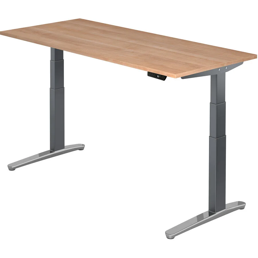 Schreibtisch Office Nussbaum Dekor Holzwerkstoff B 180 T 80 cm