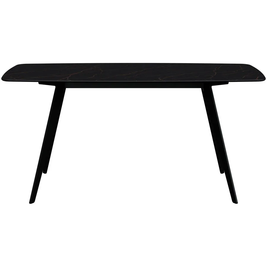 Esstisch Salazar schwarz/bronze Keramik B 100 T 160 cm