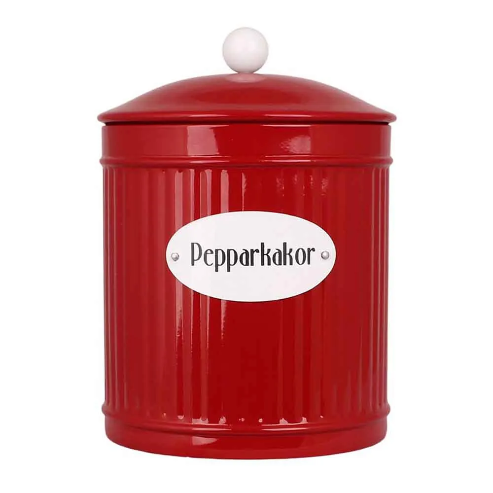 Retro pepparkaksburk Ø 14,5 - Röd