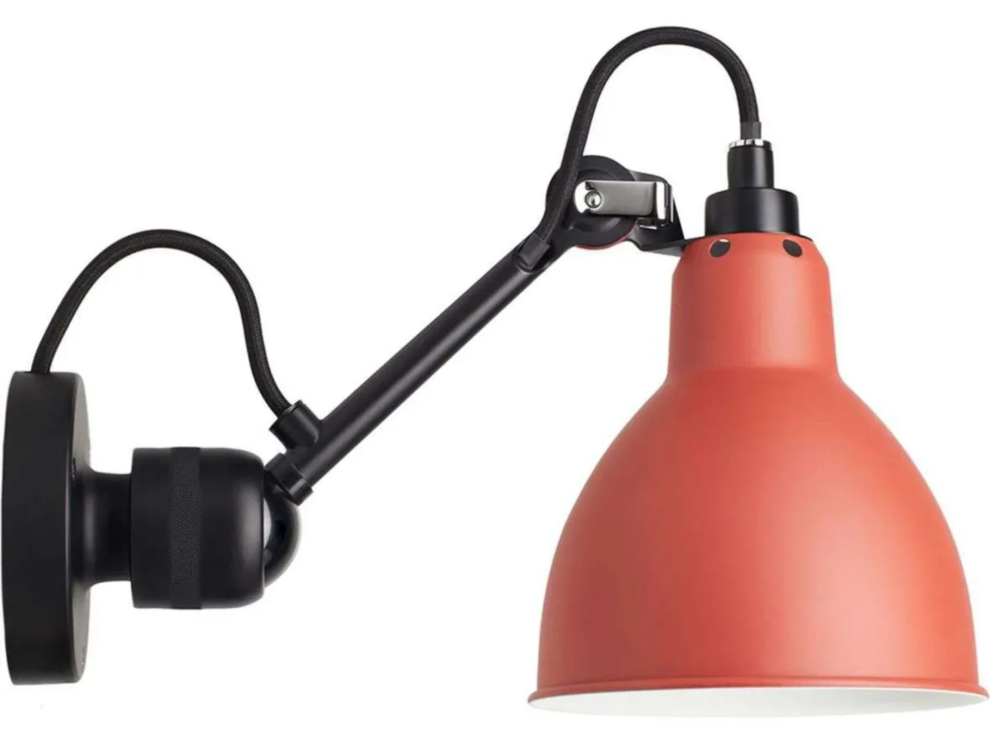 304 Vegglampe Rød - Lampe Gras - Stue - Design - Metall