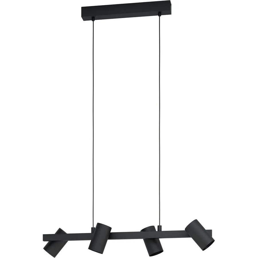 Eglo Pendellampe Gatuela 1 Schwarz Stahl 19 cm 110 cm
