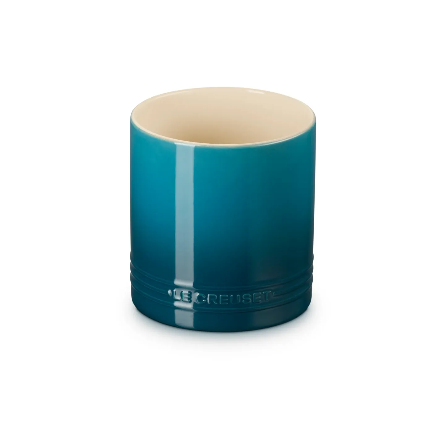 Le Creuset Signature Steingut Besteck- und Küchenutensilienkrug 1,1 L Deep Teal