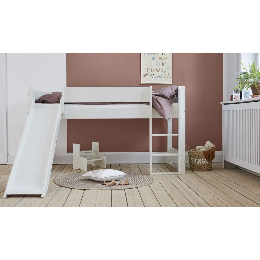 Hochbett Iver weiss MDF 90 x 200 cm