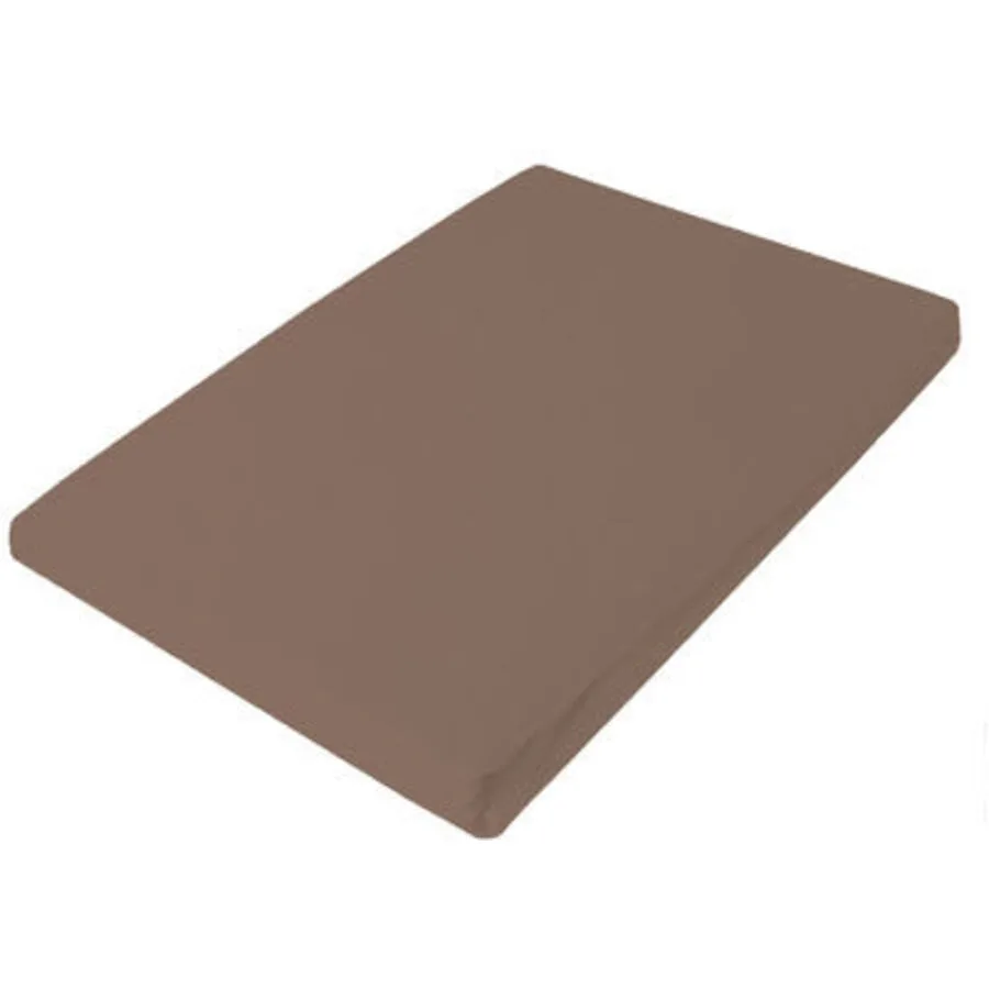 Living Home Fixleintuch Uni Tabak Baumwolle 160 x 200 cm