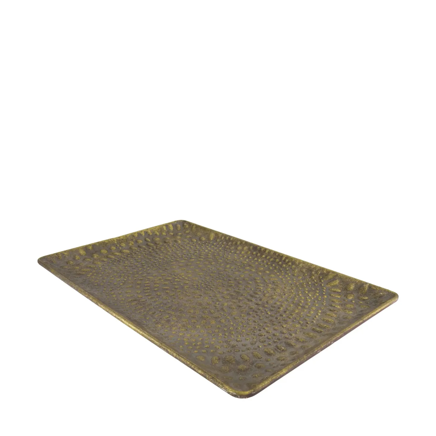 Decofinder Tablett Metall, Antikgold | Schubiger Möbel
