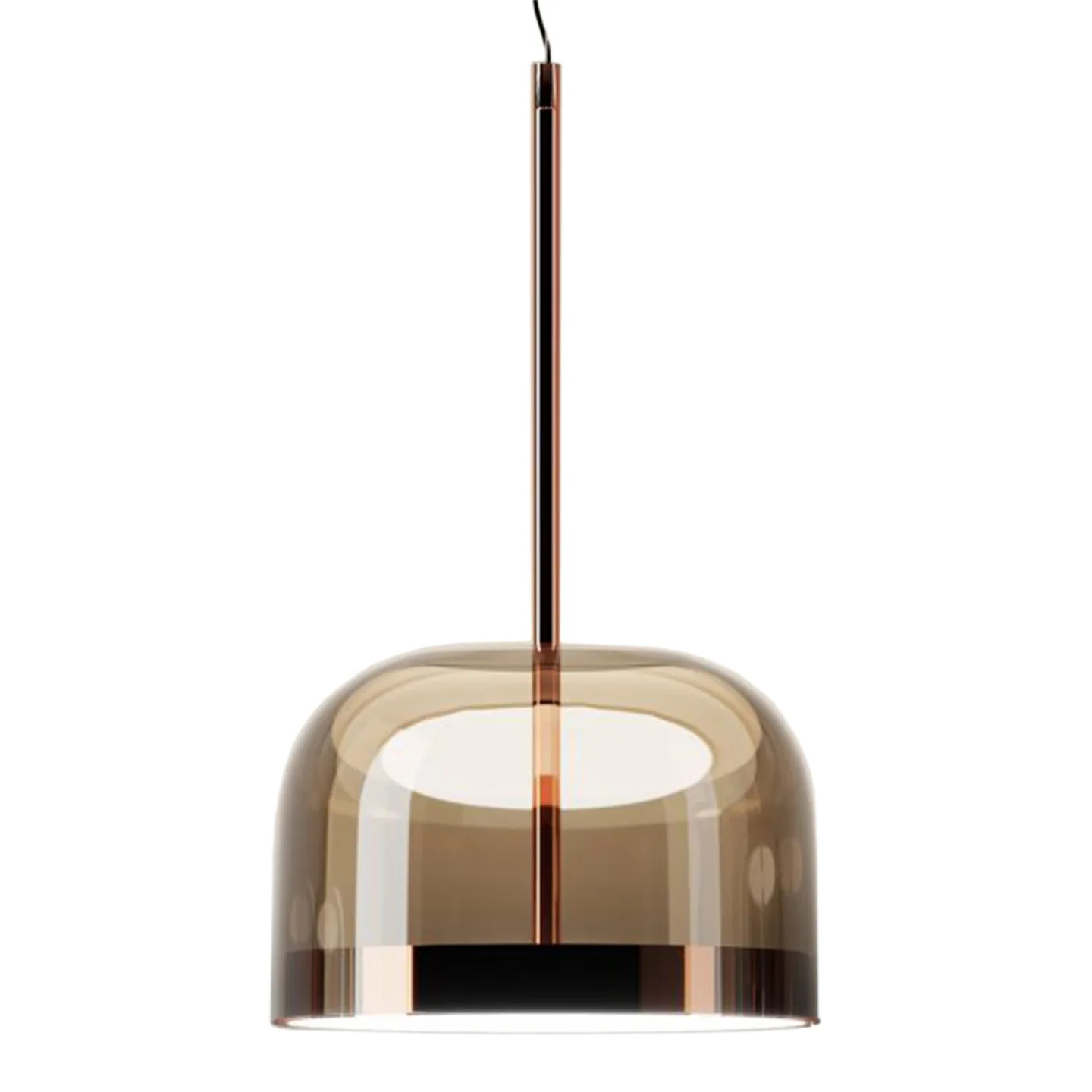 FontanaArte - Equatore Suspension Lamp Copper Ø35,8 cm - Pendellampor - Gabriele & Oscar Buratti - Koppar