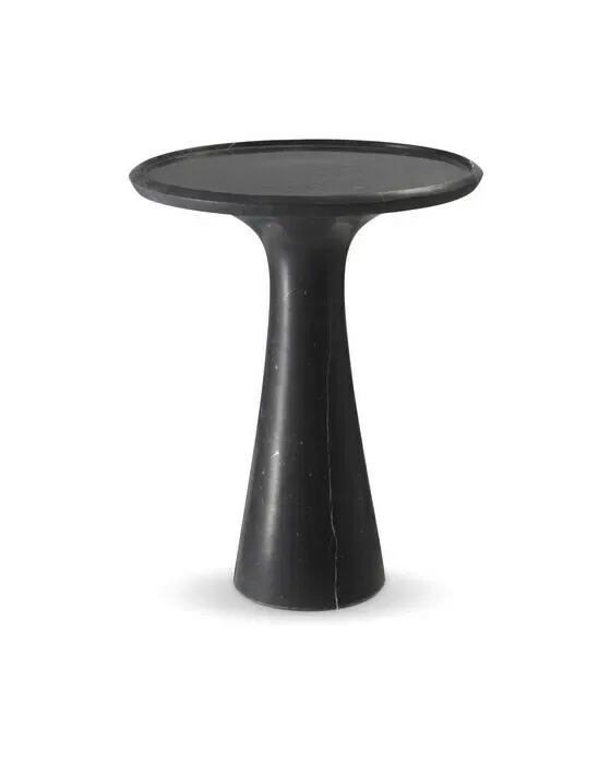 Pompano Side Table Marble Wide
