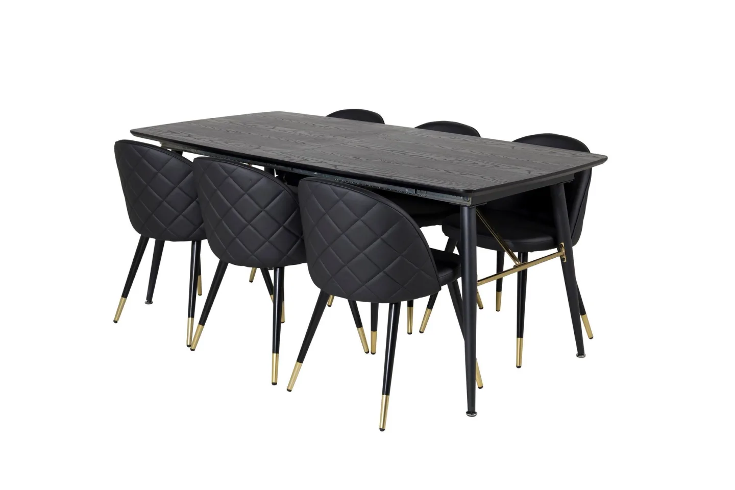 Irunea Matbord 180 cm med 6 st Valera Matstol -