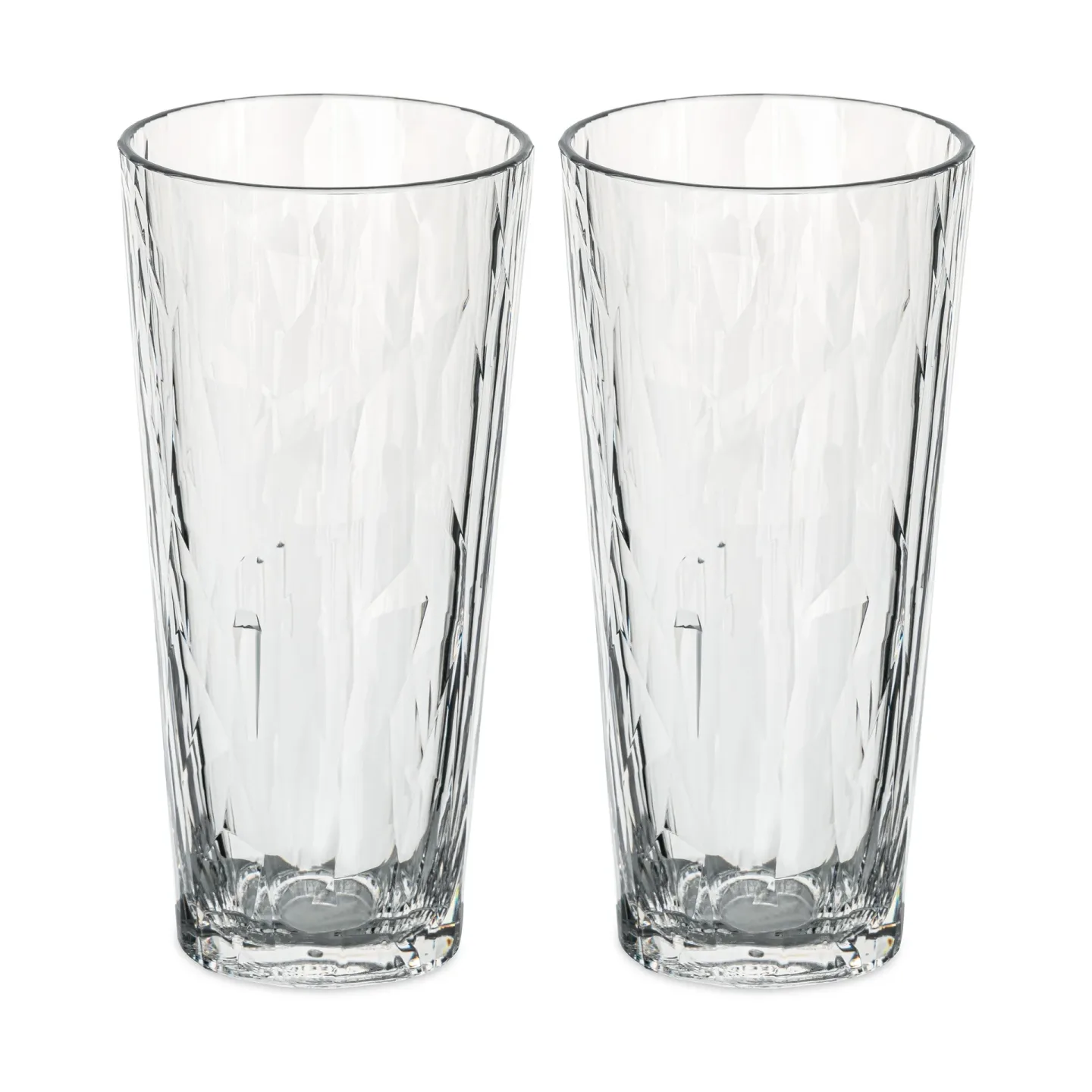 Koziol Club No. 19 Trinkglas Kunststoff 25 cl 2er-Pack Kristallklar