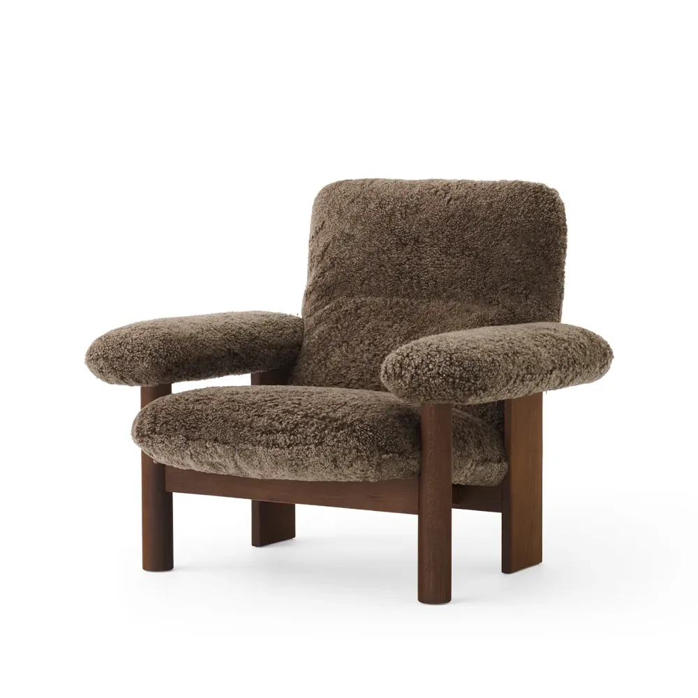 Audo Copenhagen Brasilia Sessel Dark oak-Root sheepskin
