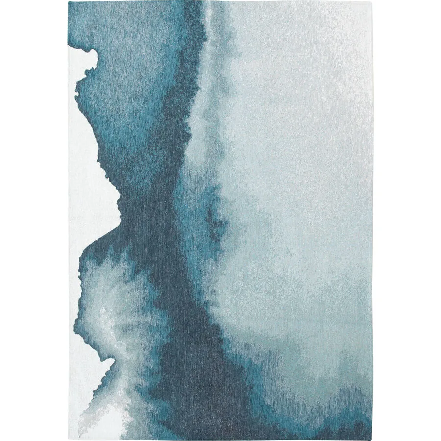 Teppich Lagoon Dunkelblau, Hellblau, Weiss Anderes Muster Polyester 280 x 390 cm