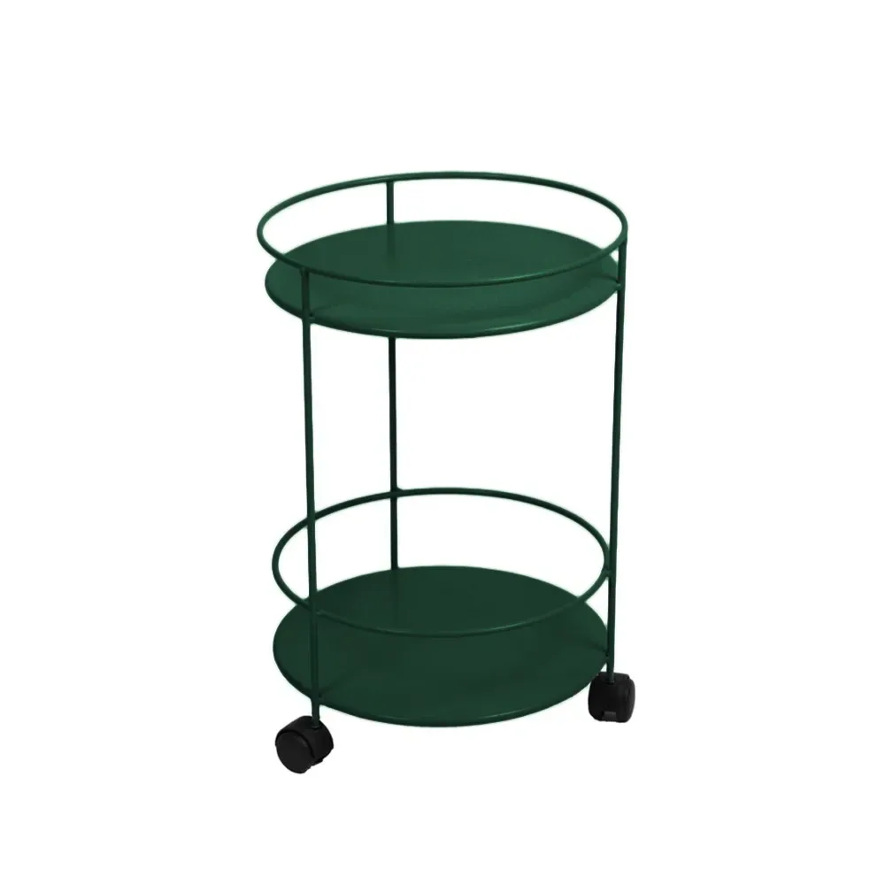 Fermob Guinguette sidobord med hjul Cedar green (grön)