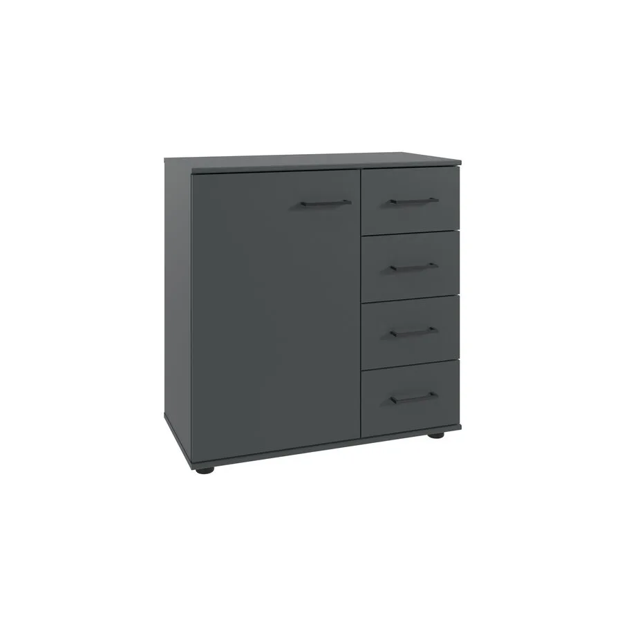 Kommode Tiby graphit Holzwerkstoff B 81 H 83 cm