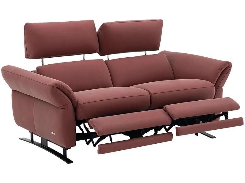 2er Sofa CAMPO DE FIORI OMEGA Echtleder rot