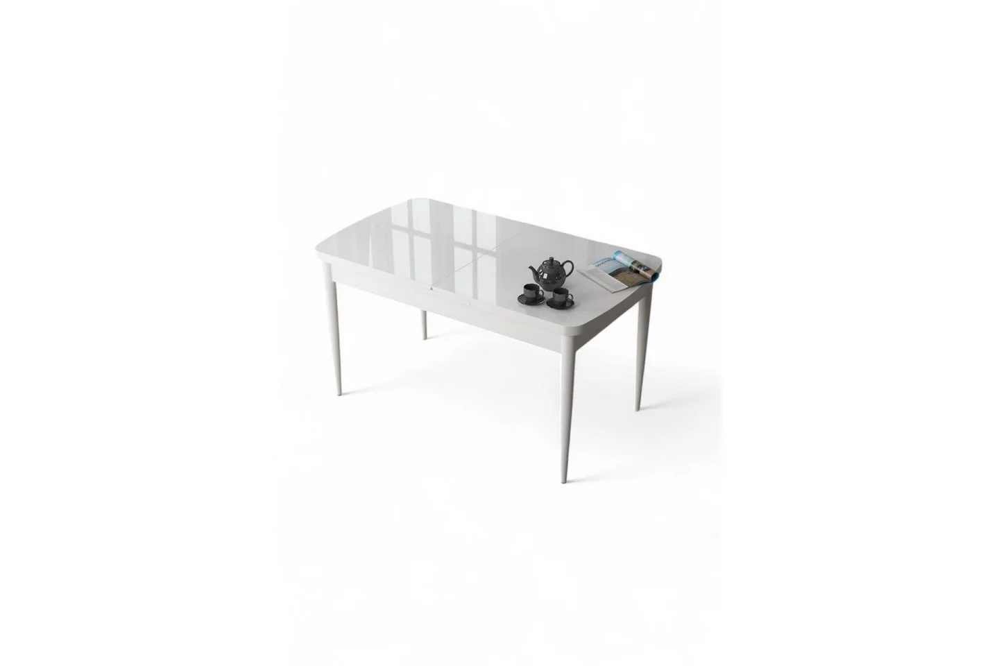 Ostwerwal Matbord 132 cm Rektangulär - Vit