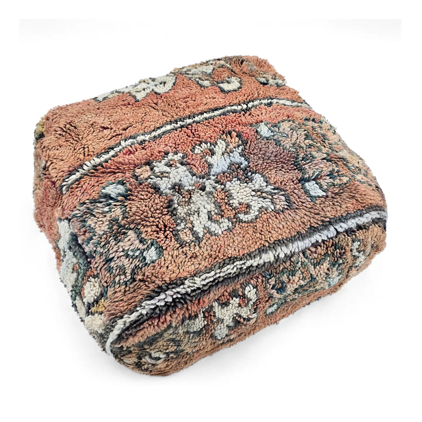 Sittepuff - Marokkansk Azilal 059 (Størrelse: 60 x 60 cm)