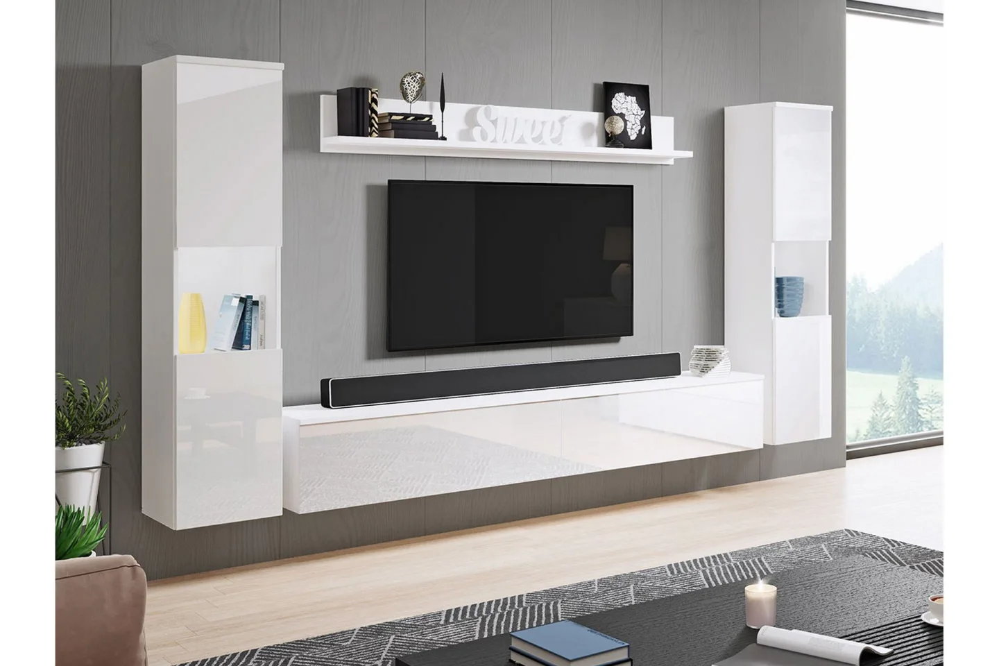 Kanehira Tv-möbelset - Vit