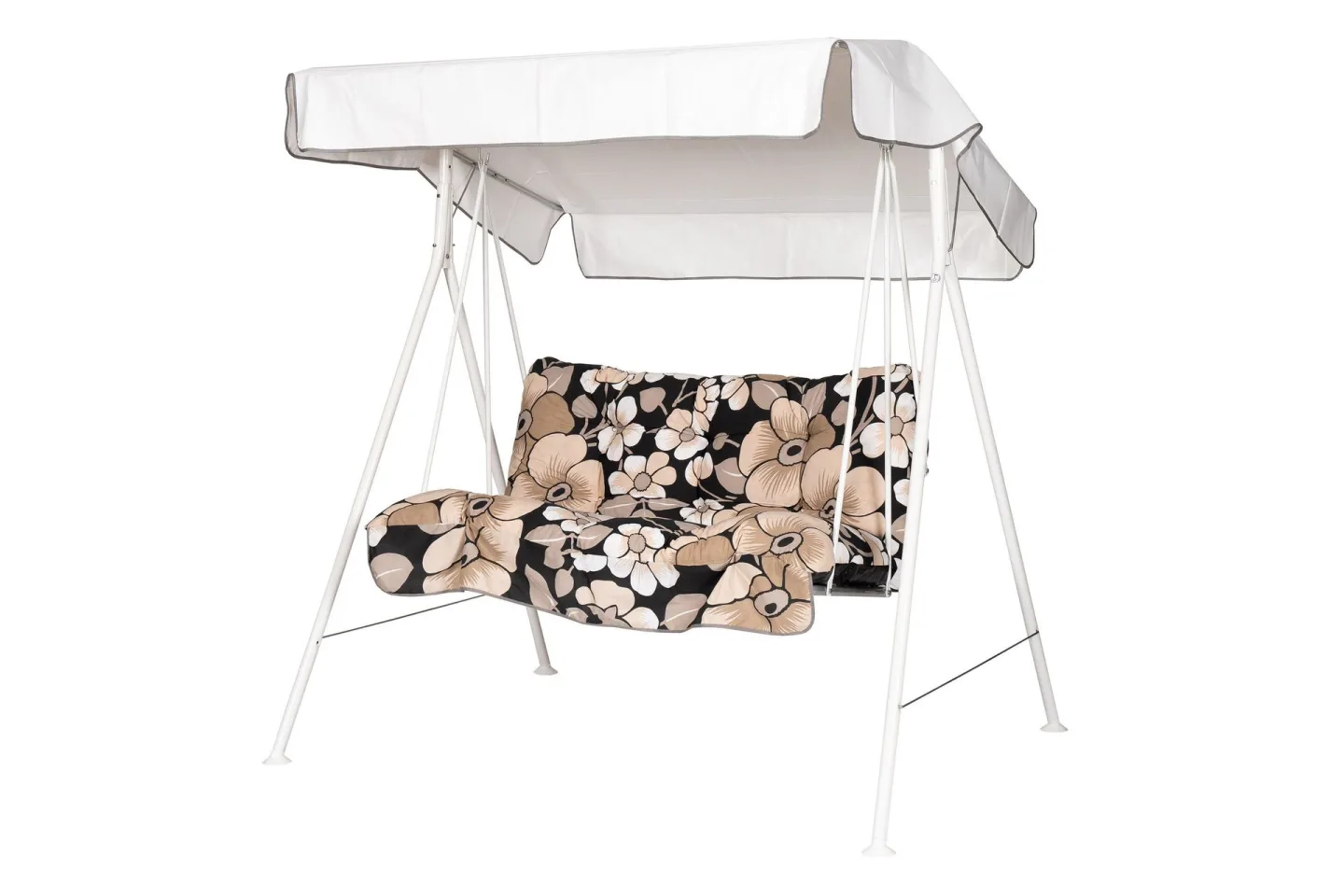 Tritante Komplett Hammock 130 cm - Vit/Blommig