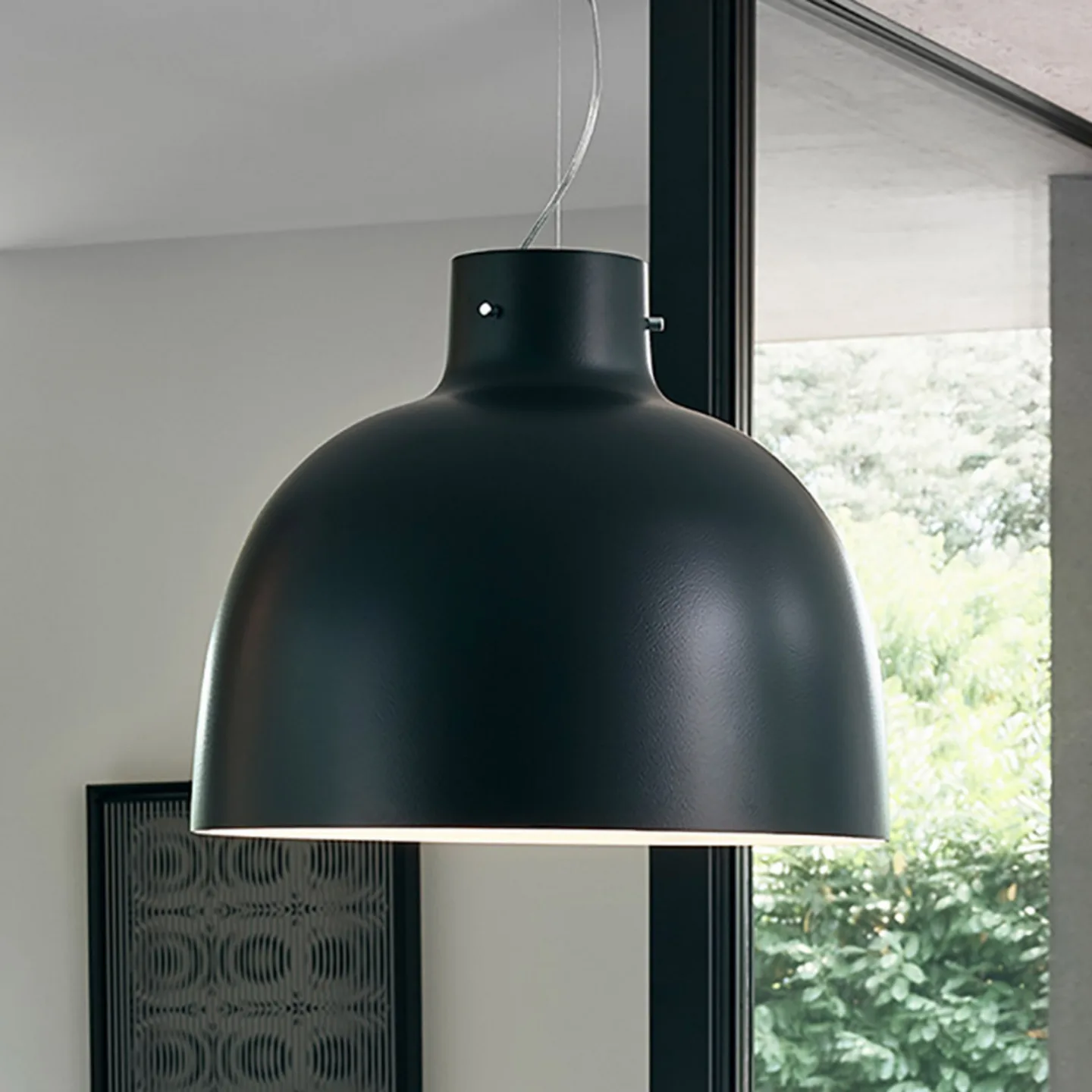 Bellissima Pendelleuchte Matt Schwarz - Kartell - Wohnzimmer - Design - Kunststoff - Einflammig