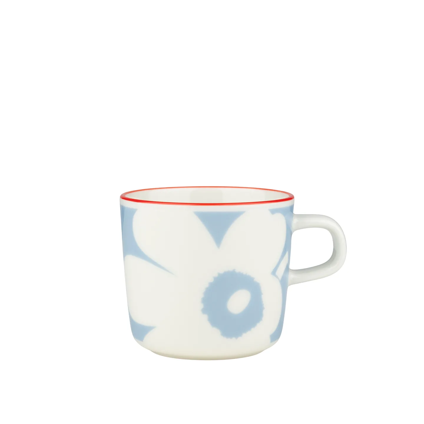 Marimekko - Juhla Unikko Coffee Cup 2 dl - Kaffekoppar - Sami Ruotsalainen - Röd,Vit,Blå - Sten