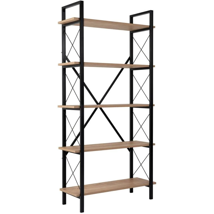 Bücherregal Ely eiche Holzwerkstoff B 90 H 180 cm