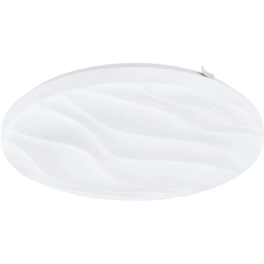 Eglo Deckenlampe Benariba Weiss Stahl 33 cm 6.5 cm - LED - Lichtfarbe: Warmweiss - LED Energiesparlampen