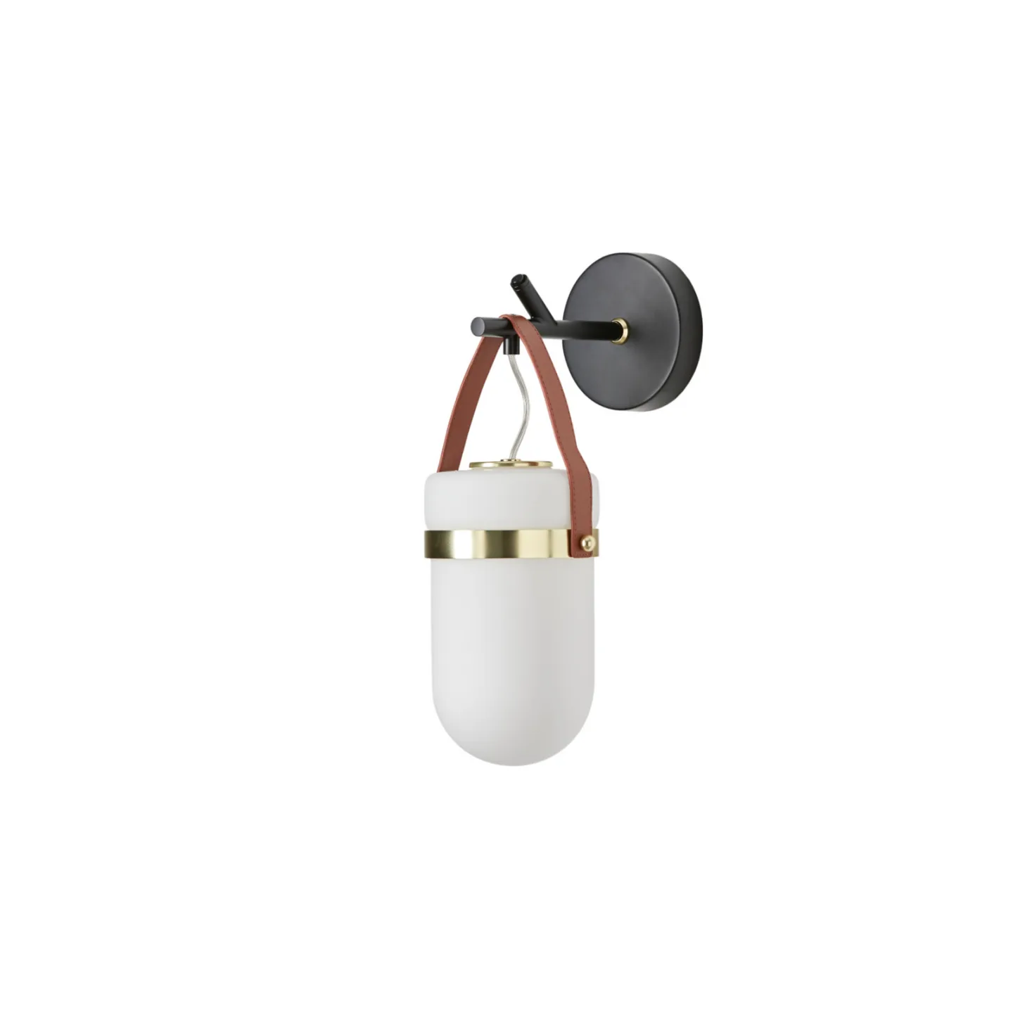 Almon Wandleuchte, schwarz/weiß, 37,5 cm - Aromas del Campo - Wohnzimmer - Modern - Metall - Einflammig