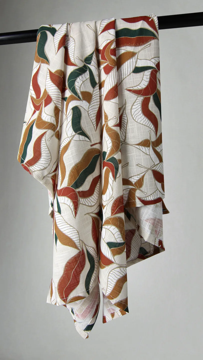Kjøkkenhåndkle 2-pak - - Amalie (beige/rust) (Størrelse: 50 x 70 cm)