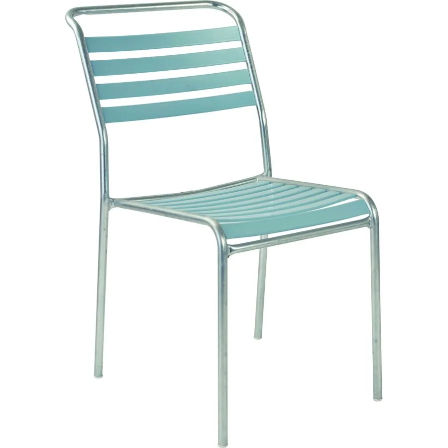 Schaffner Gartenstuhl Jura pastellblau Stahl - Schweizer Möbelhersteller