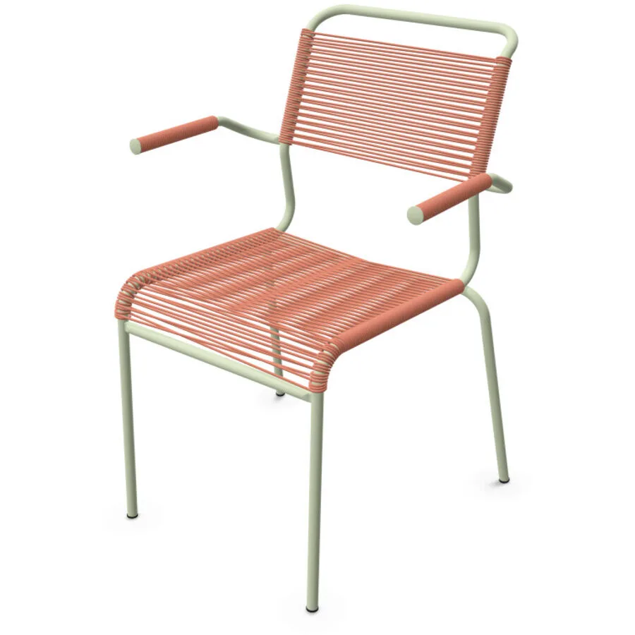 Schaffner Gartenstuhl Säntis terracotta Stahl - Schweizer Möbelhersteller