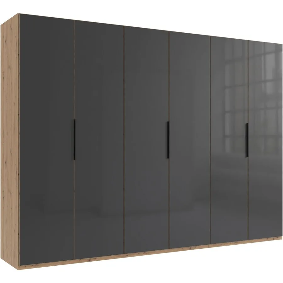 Kleiderschrank Sanko Eiche Nachbildung Holzwerkstoff B 300 cm