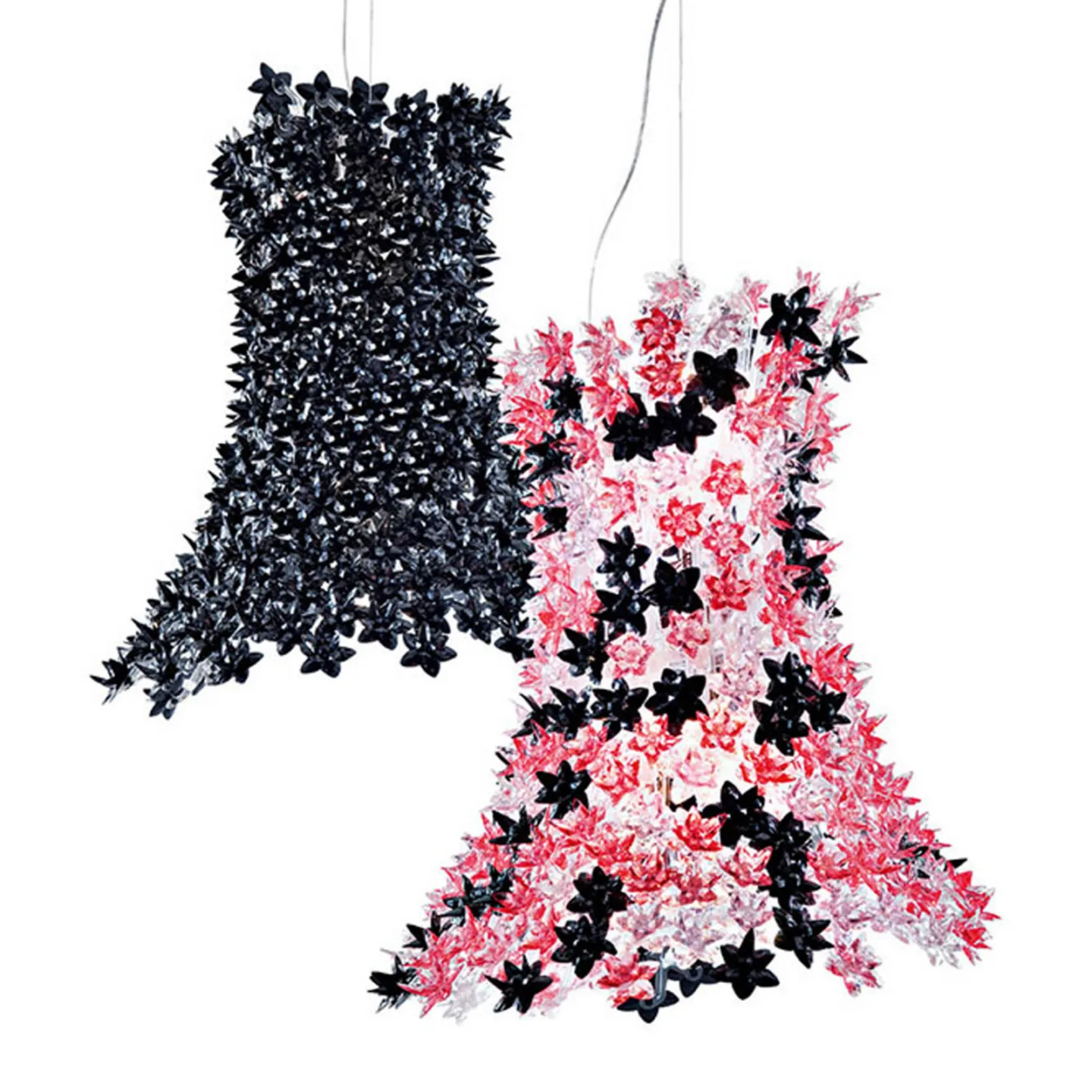 Bloom Taklampa Rosa/Svart - Kartell - Vardagsrum - Design - Plast - Med en ljuskälla