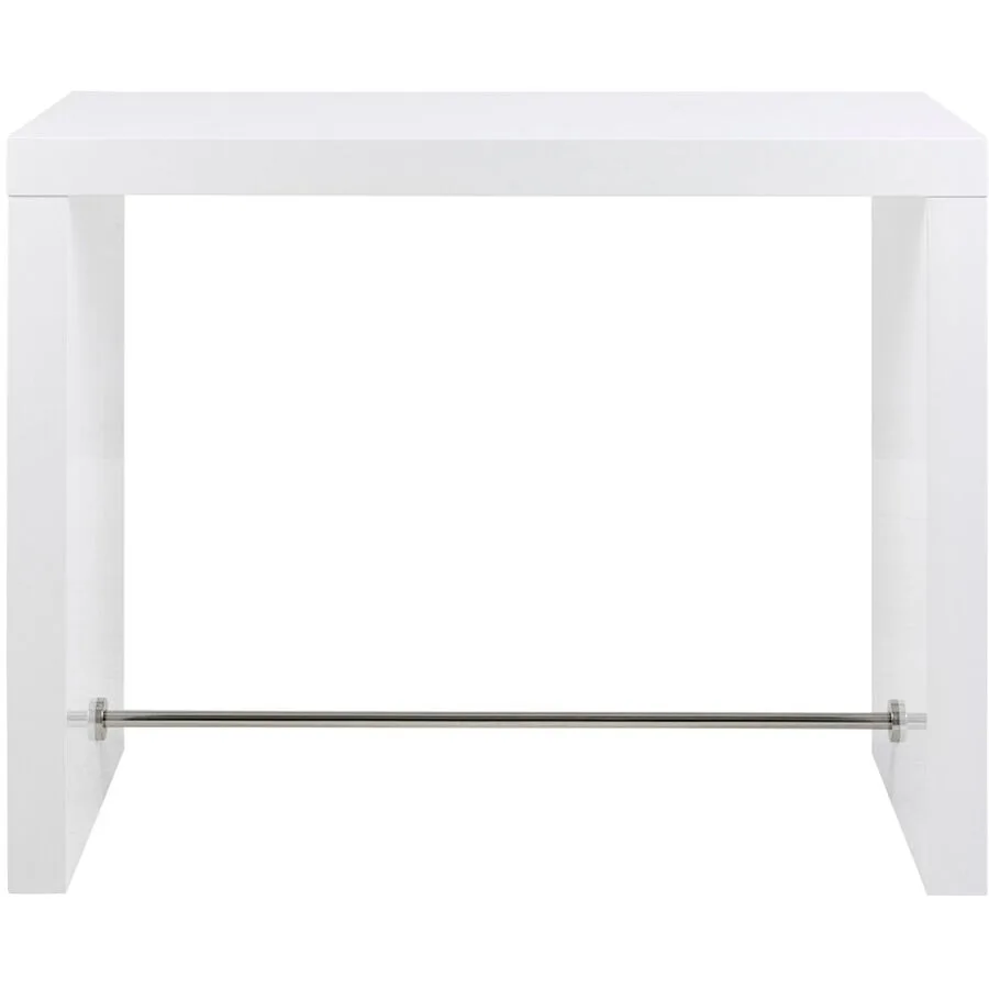 Tisch Srefano weiss/chrom MDF B 130 T 60 cm