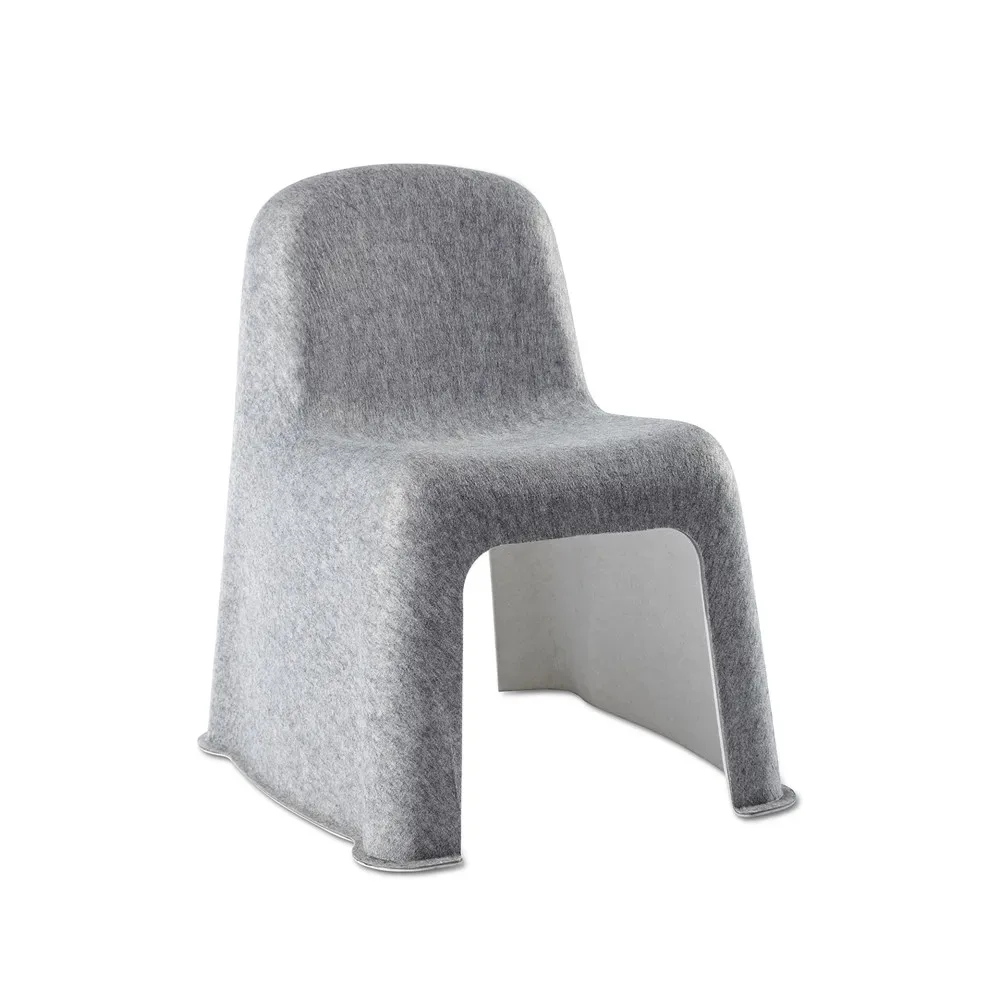 HAY Nobody Stuhl light grey, Innenseite offwhite