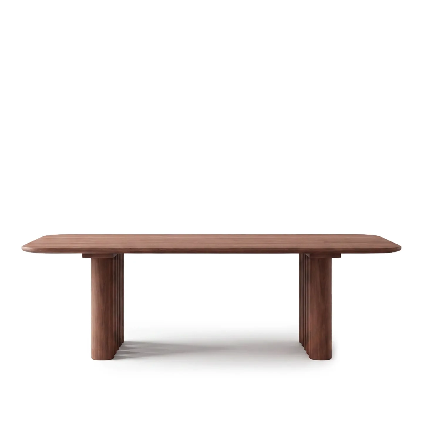 Dk3 - Plush Table Rectangular 30mm tabletop 130mm legs L200 x W100 x H72 cm Max 2 extension leaves Walnut - oil - Matbord - Brun