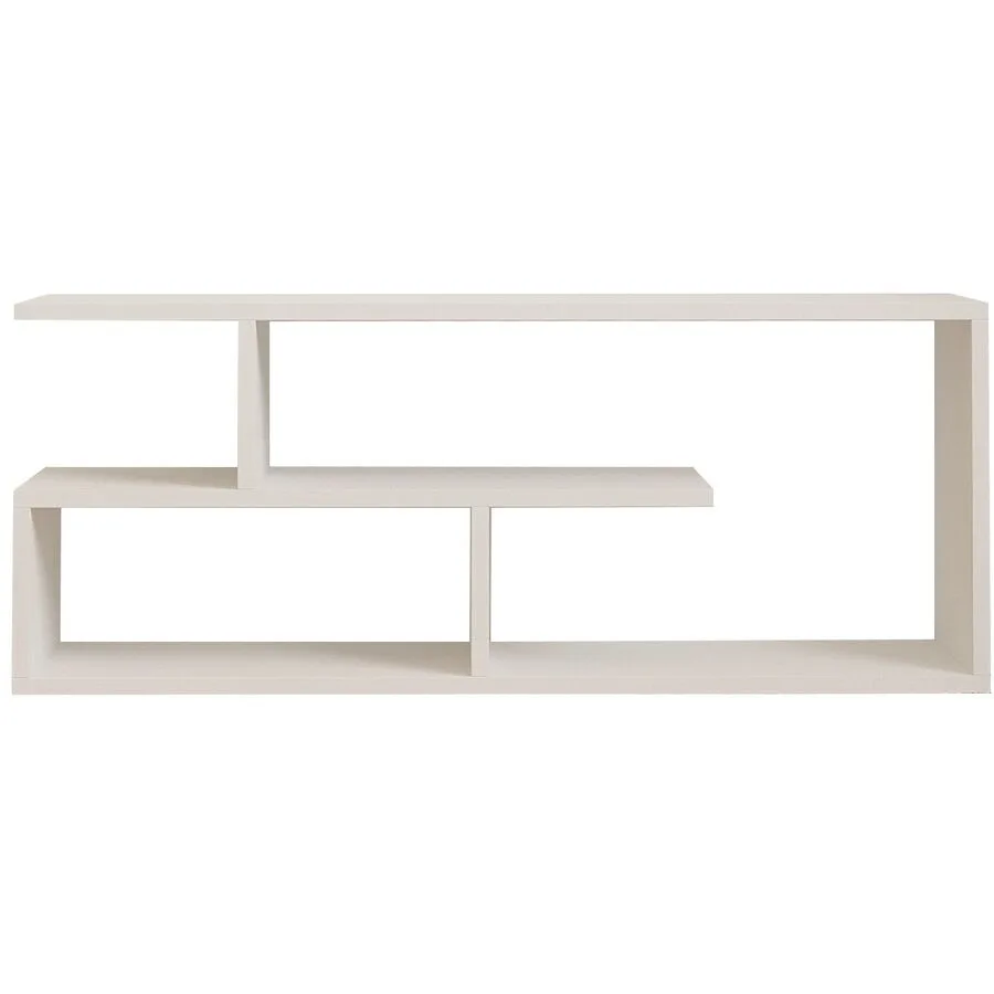 TV-Möbel Yasam weiss Melaminbeschichtete Spanplatte B 100 cm 15 kg