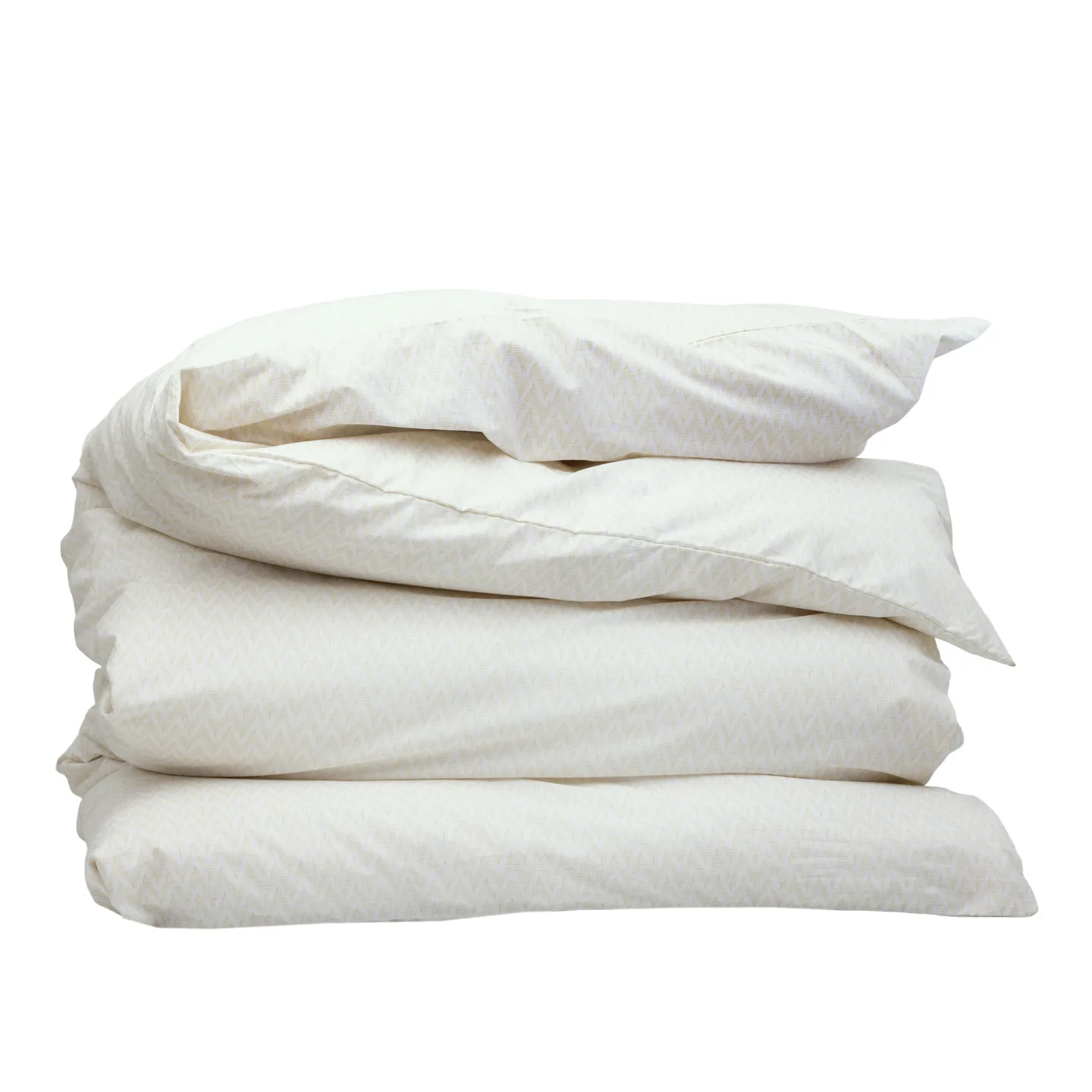 Mille Notti - Brezza Duvet Cover Pale Yellow 150x210 - Påslakan
