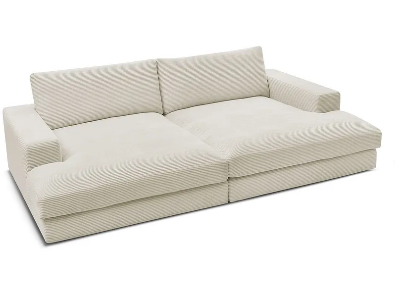 Sofa BOBOCHIC LEONARD Cord-Stoff beige
