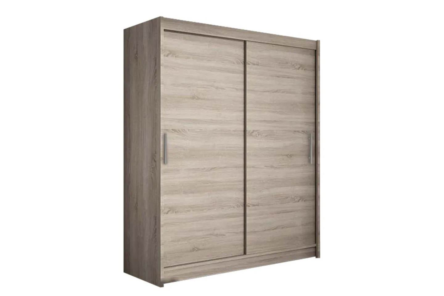 Leila Garderob 150 cm Skjutdörrar - Beige/Trä/Natur