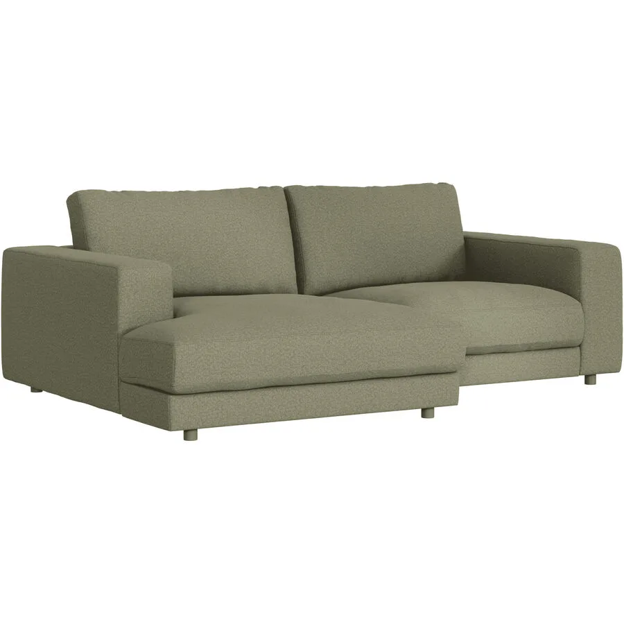 Ecksofa Ava Links Bezug: 100% Polyester green B 240 T 170 cm - Möbel Konfigurator: Traummöbel individuell zusammenstellen