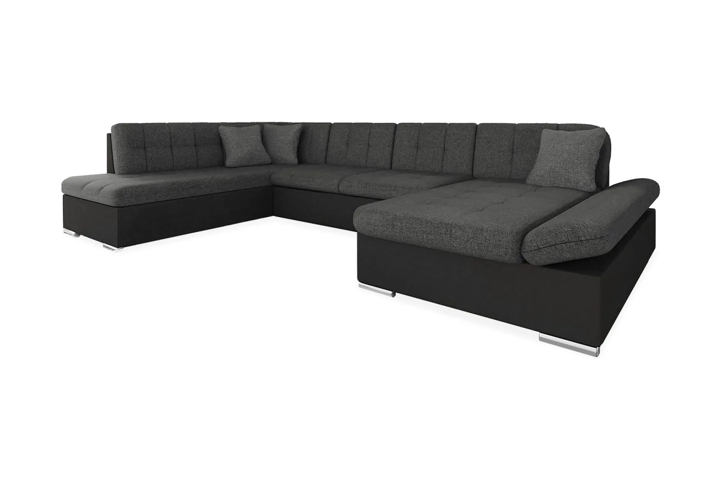 Zumar 6-sits Bäddsoffa Universal - Svart/Grå