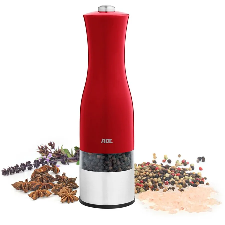 Gewürzmühle ADE Rot ABS/Edelstahl/Keramik H 20.5 cm