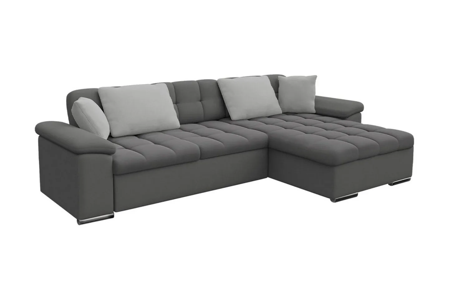 Camior Bäddsoffa m. Divan Förvaring 3-sits 227x129 - Grå