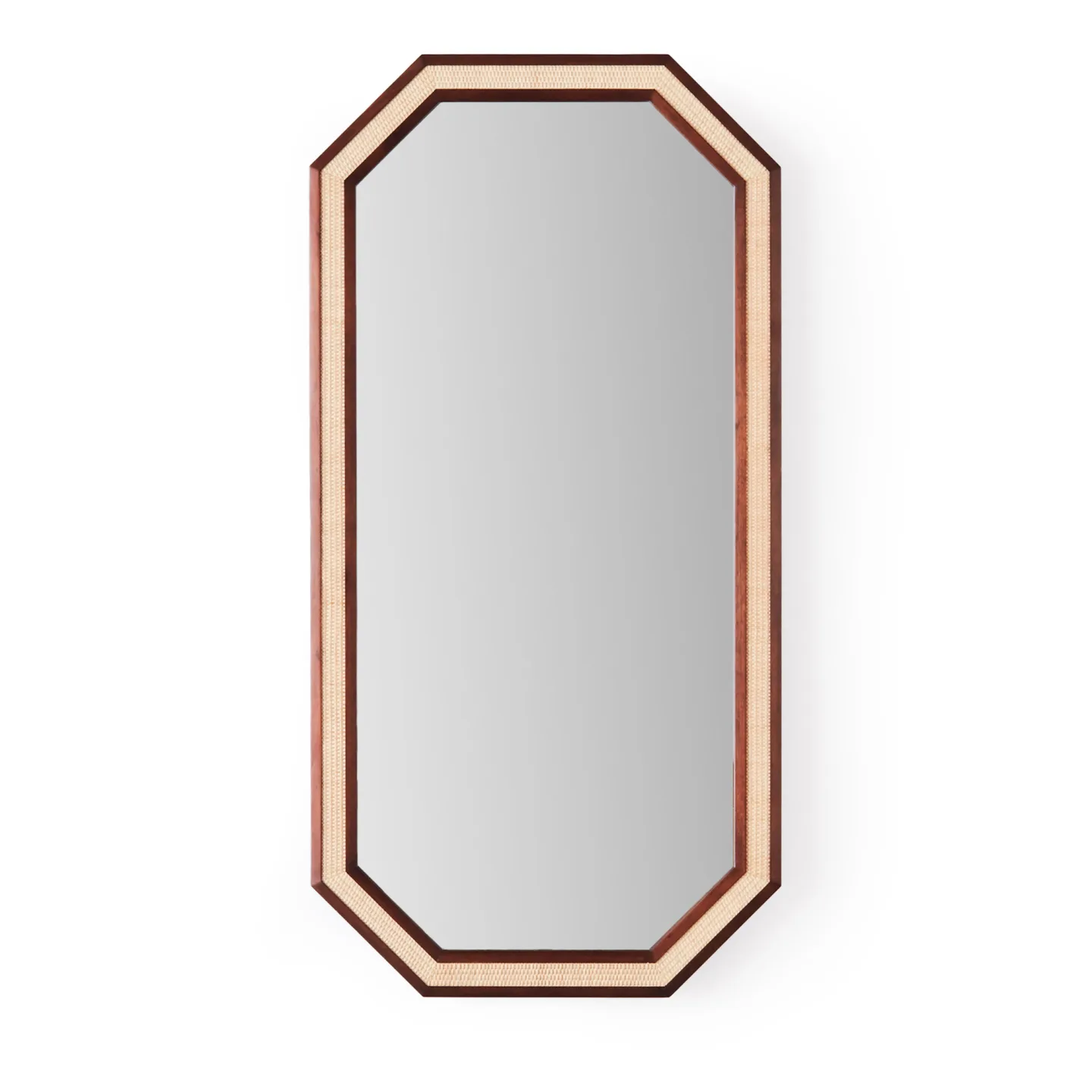 Dusty Deco - Rattan Mirror Large - Golvspeglar - Edin & Lina Kjellvertz - Träfärgad