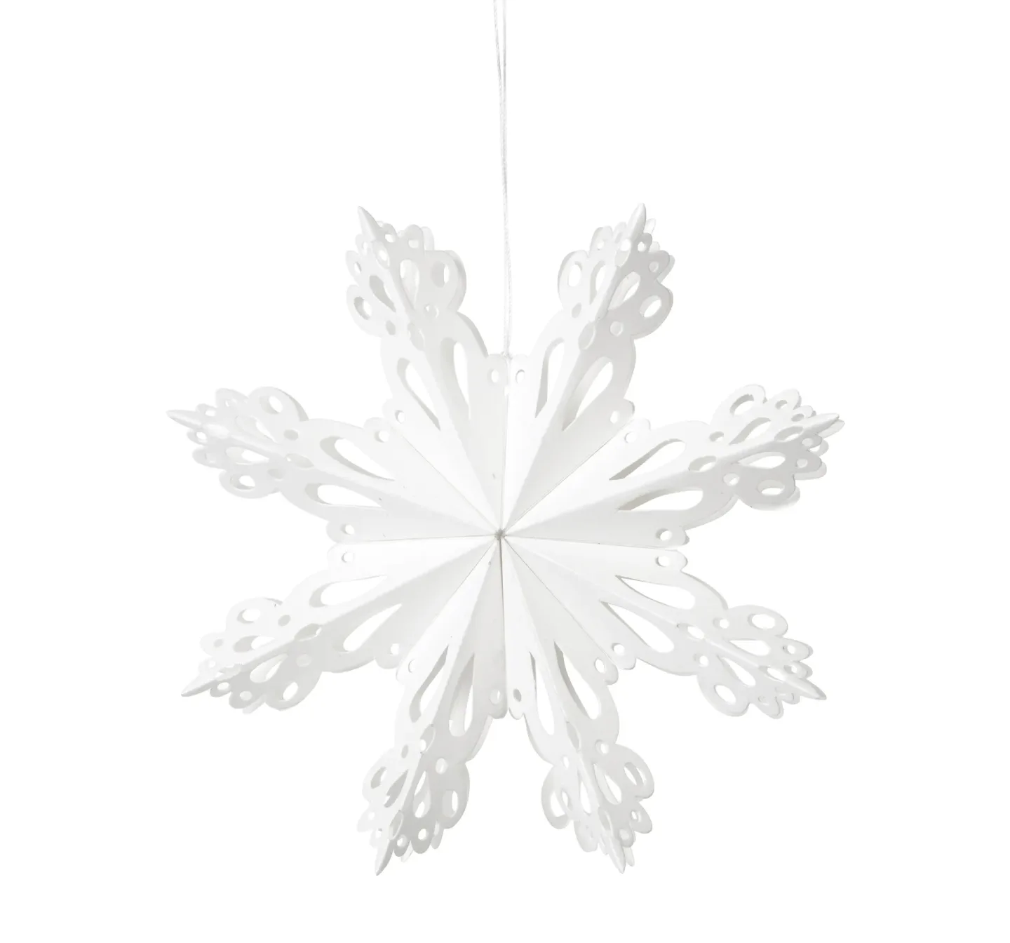 Broste Copenhagen Snowflake juldekoration White Ø15 cm