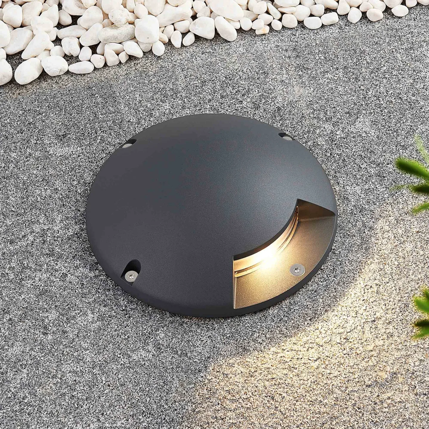 Cormac 1 LED Nedgrävnings Spot Dark Grey - Lindby - Terrass - Modern - Aluminium - Rund