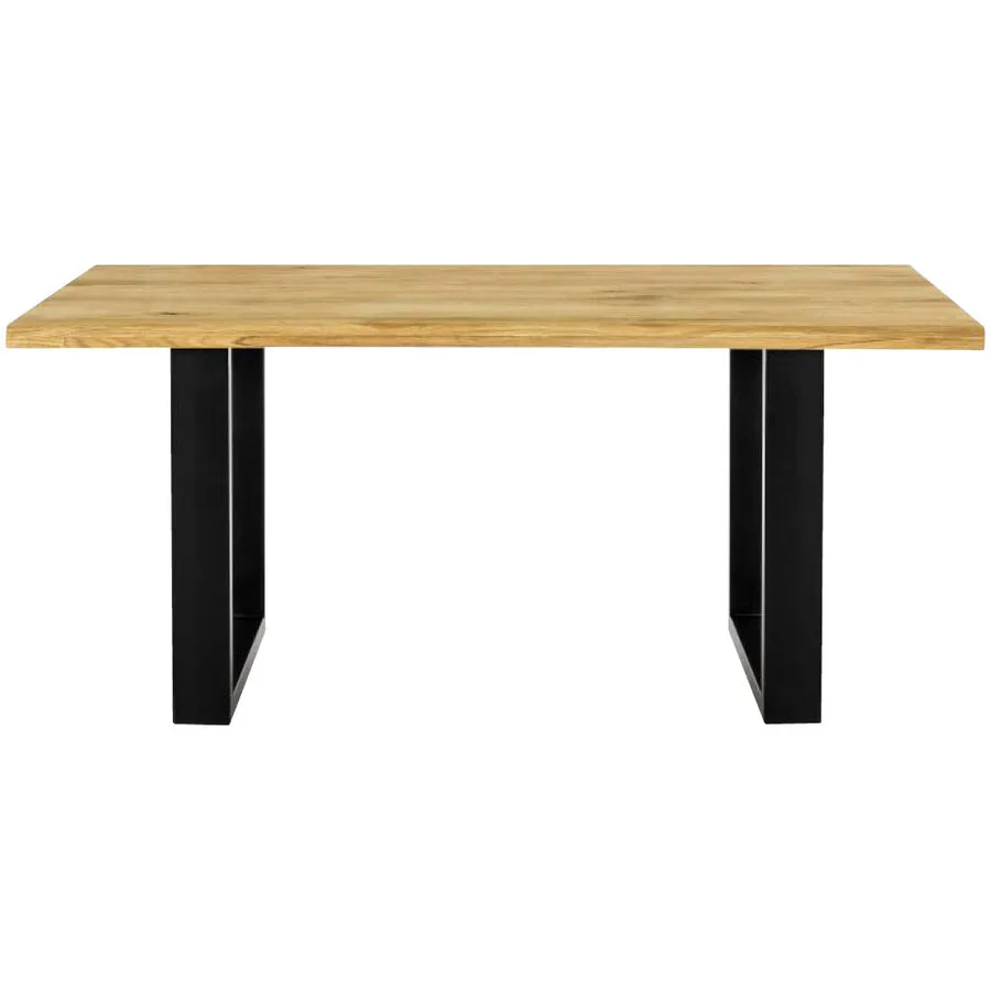 Esstisch Petra Braun Eisen/Holz 200 cm - Farbe: Wildeiche
