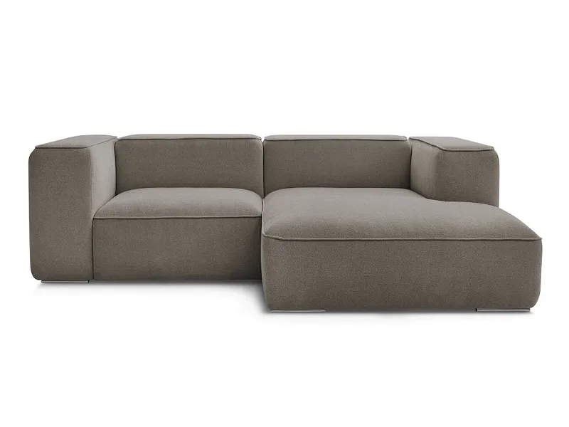 Ecksofa BOBOCHIC ZEPHYR Stoff mit Textur taupe